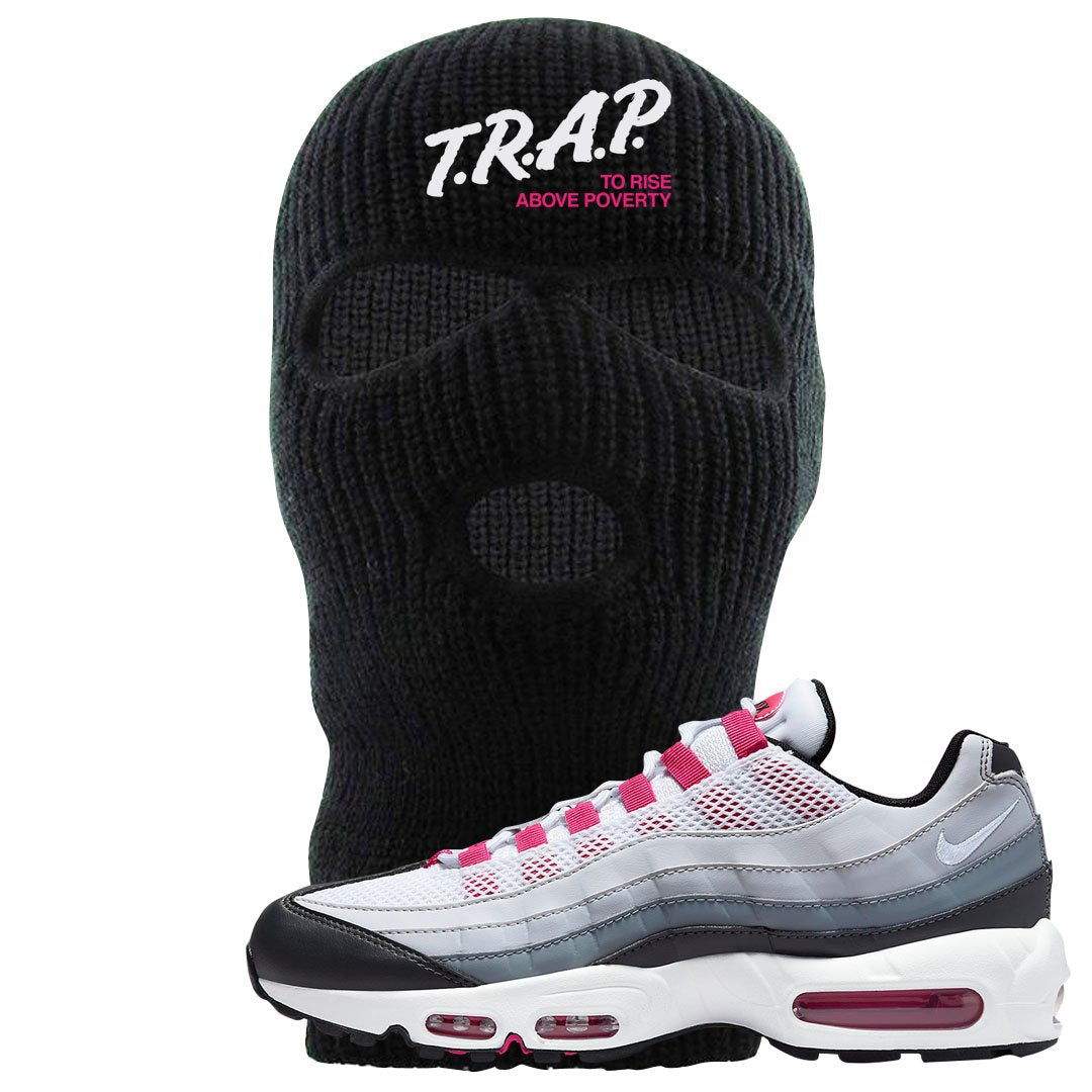 Next Nature Pink 95s Ski Mask | Trap To Rise Above Poverty, Black