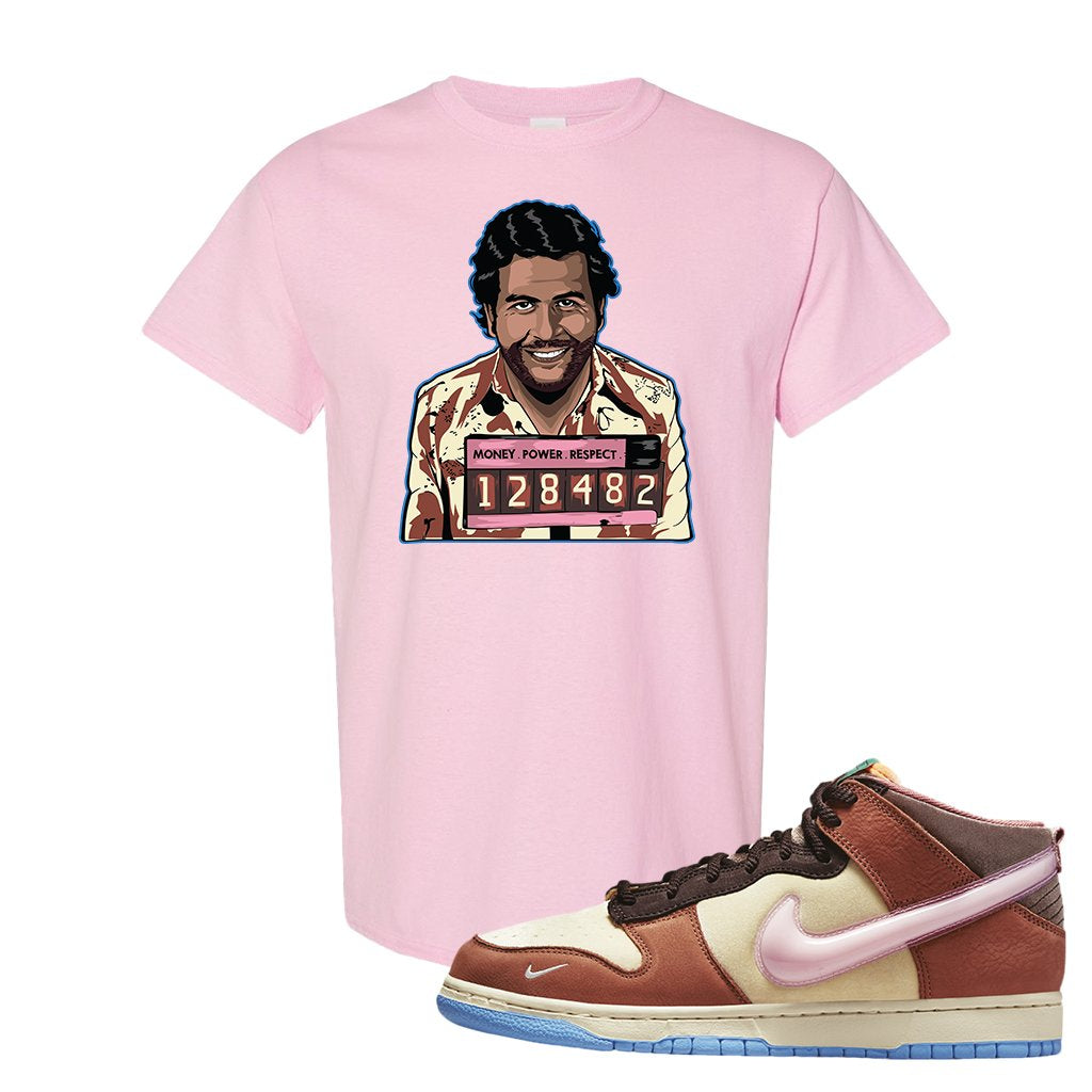 Chocolate Milk Mid Dunks T Shirt | Escobar Illustration, Light Pink