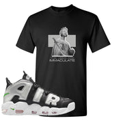 Black Silver Uptempos T Shirt | The Vibes Are Immaculate, Black