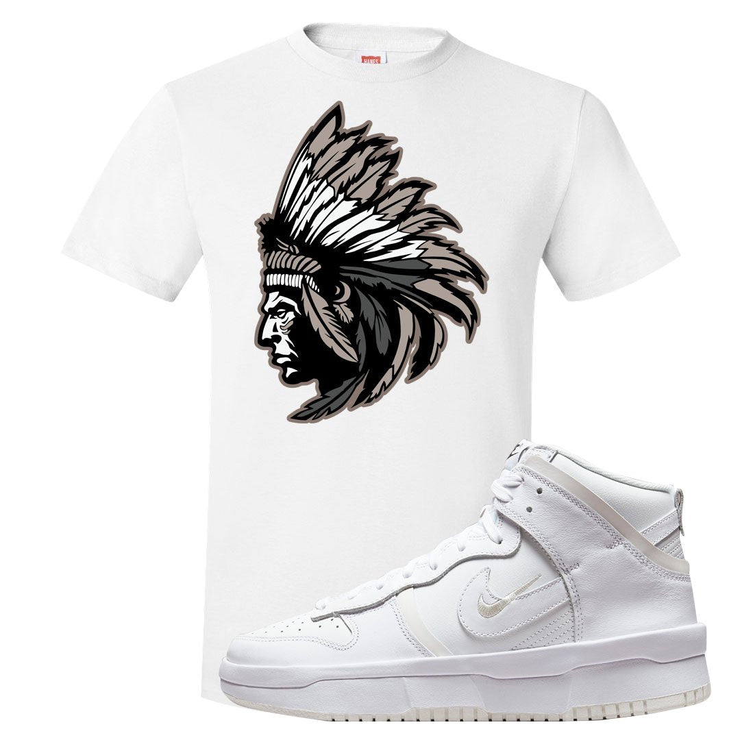 Summit White Rebel High Dunks T Shirt | Indian Chief, White