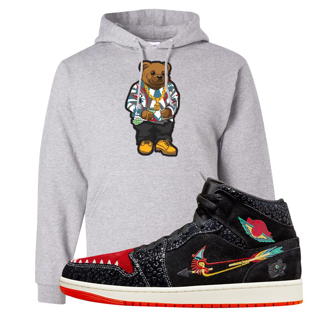 Always Familia Mid 1s Hoodie | Sweater Bear, Ash