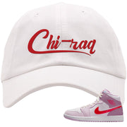 Valentine's Day Mid 1s Dad Hat | Chiraq, White