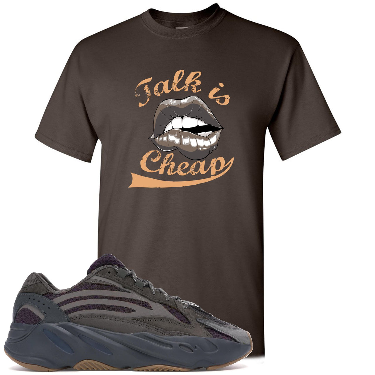 Geode 700s T Shirt | Talking Lips, Dark Chocolate