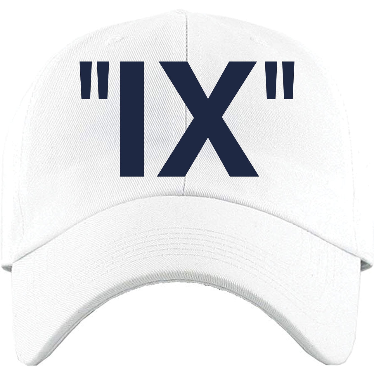 UNC All Star Pearl Blue 9s Dad Hat | IX, White