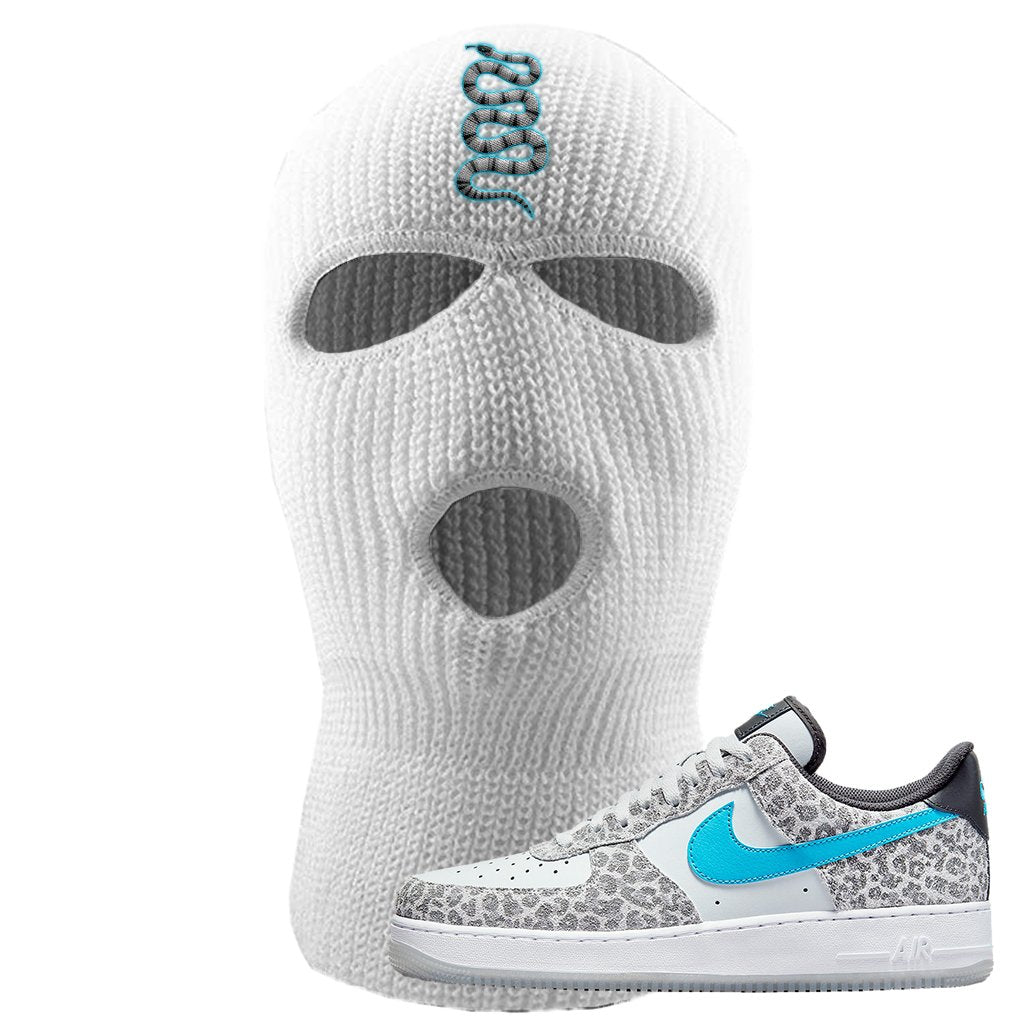 Purple Platinum Leopard Low Force 1s Ski Mask | Coiled Snake, White