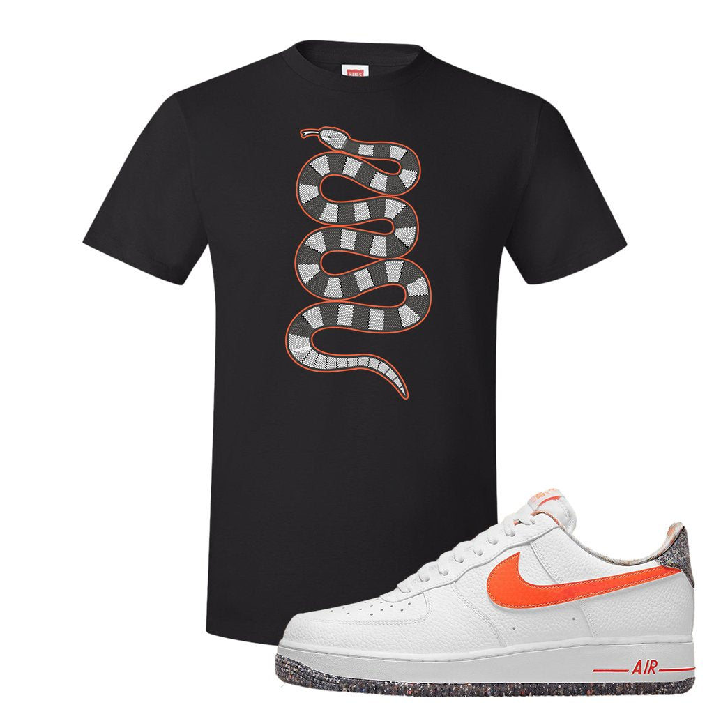 Air Force 1 Low Crimson Grind Rubber T Shirt | Coiled Snake, Black