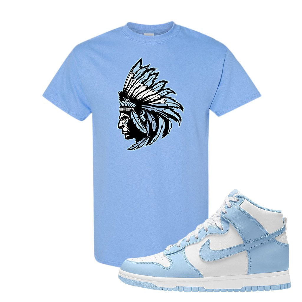 Aluminum High Dunks T Shirt | Indian Chief, Light Blue