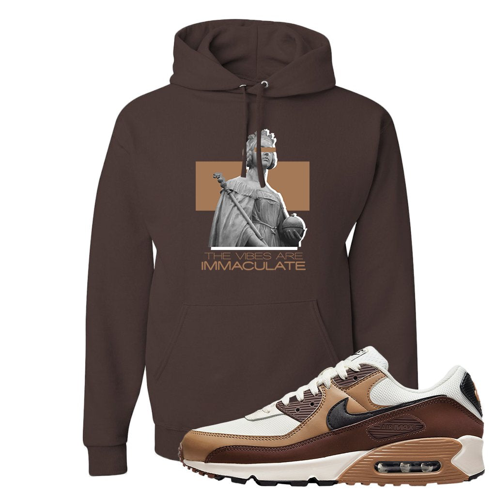 Air Max 90 Dark Driftwood Hoodie | The Vibes Are Immaculate, Dark Chocolate
