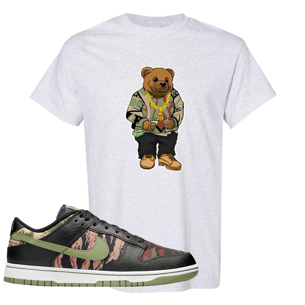 Multi Camo Low Dunks T Shirt | Sweater Bear, Ash