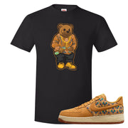 Woven Cork Low AF 1s T Shirt | Sweater Bear, Black