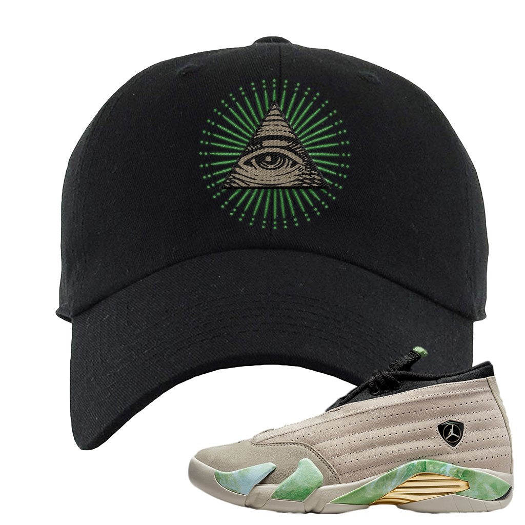 Fortune Low 14s Dad Hat | All Seeing Eye, Black