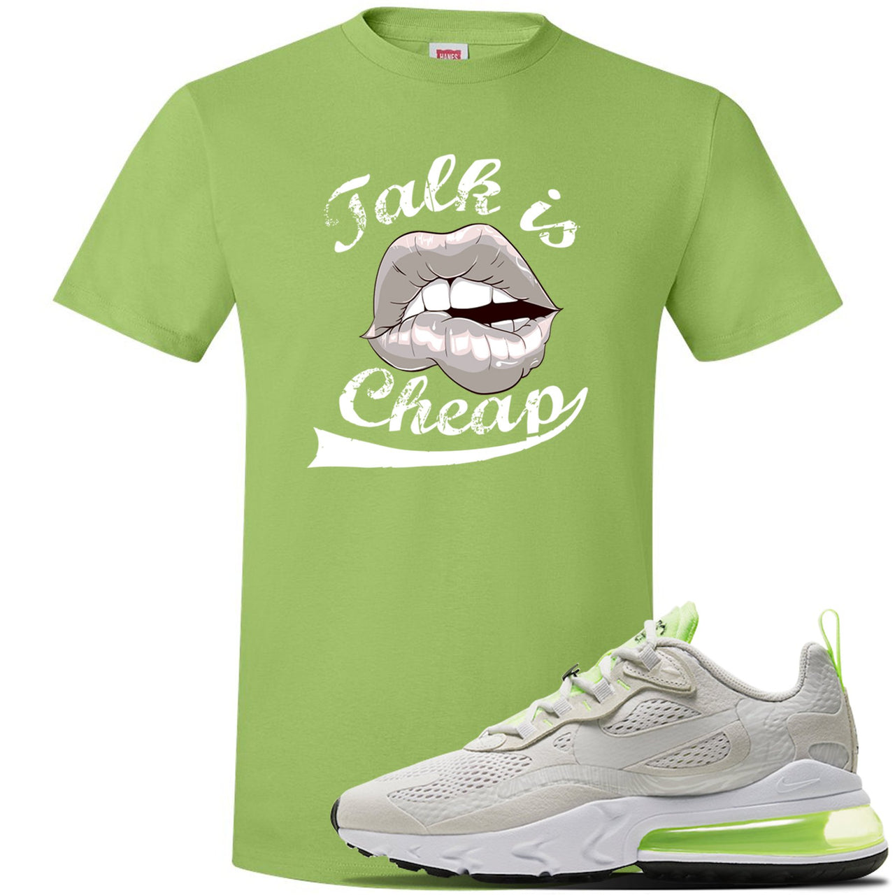 Ghost Green React 270s T Shirt | Talk Is Cheap, Lime Green