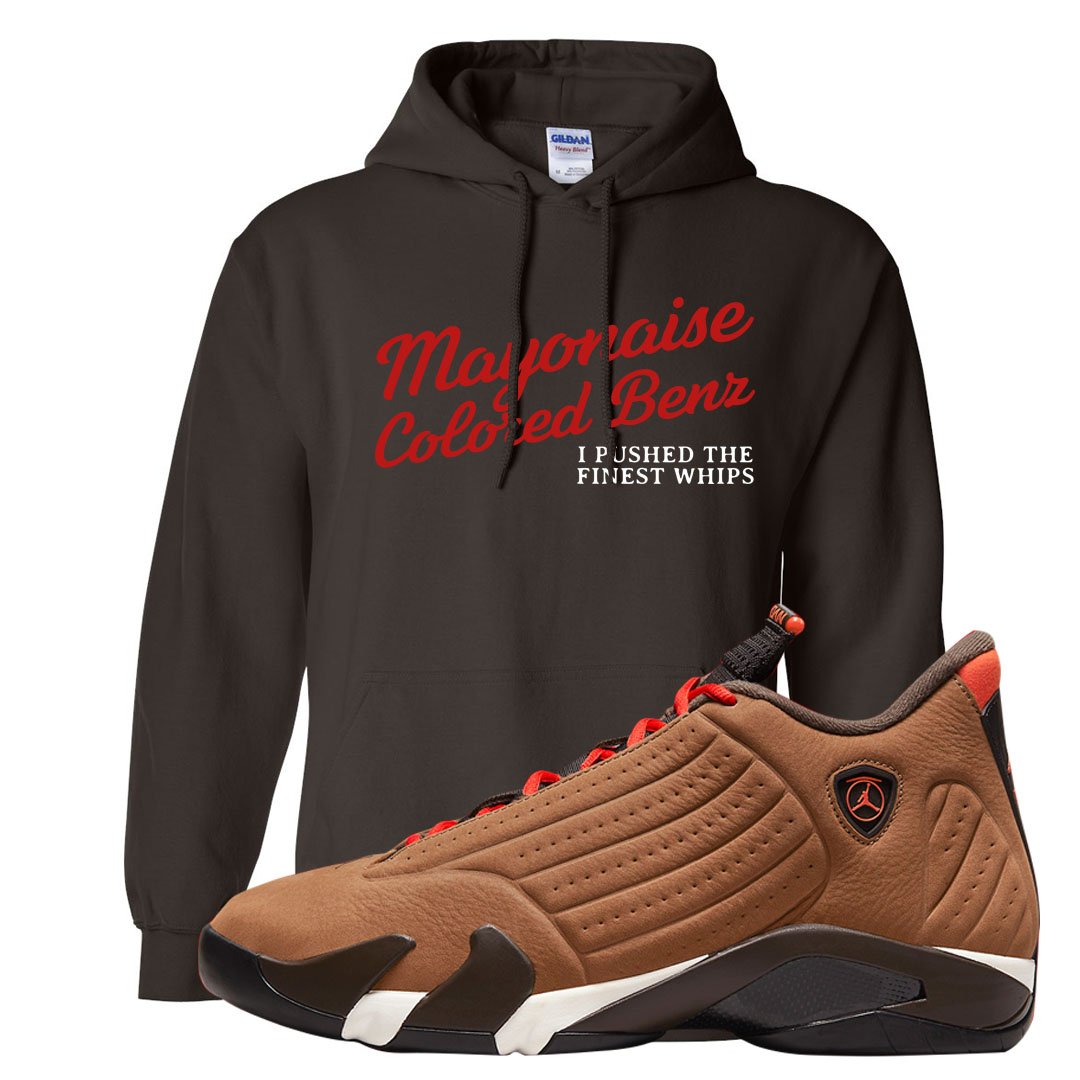 Winterized 14s Hoodie | Mayonaise Colored Benz, Chocolate