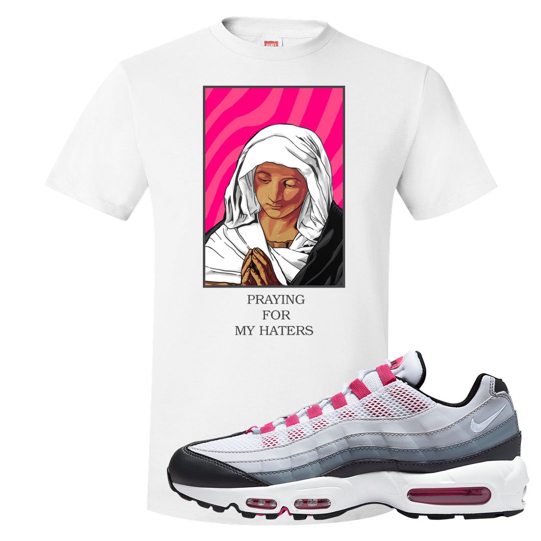 Next Nature Pink 95s T Shirt | God Told Me, White