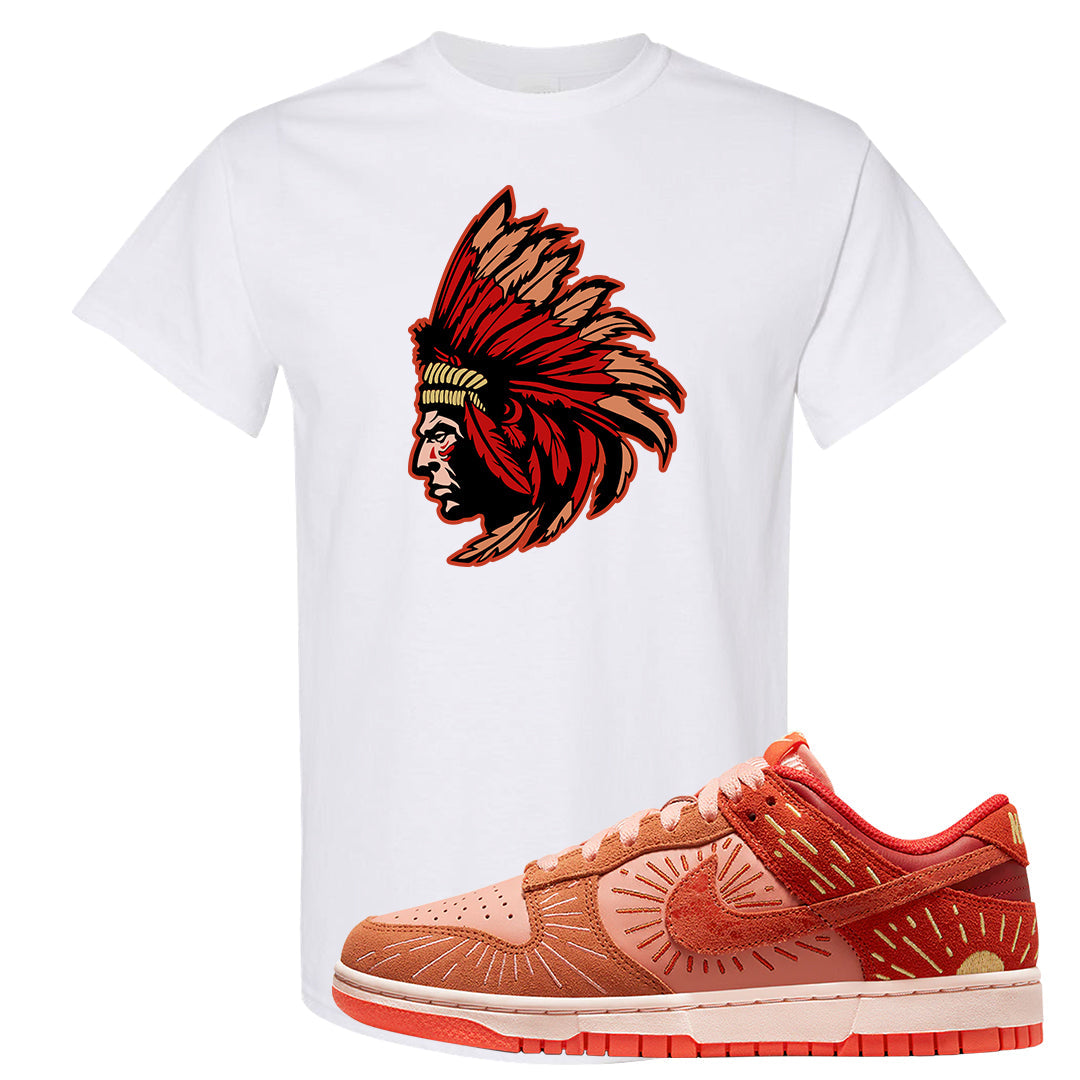 Solstice Low Dunks T Shirt | Indian Chief, White