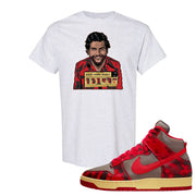 Acid Wash Red 1985 High Dunks T Shirt | Escobar Illustration, Ash