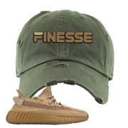 Earth v2 350s Distressed Dad Hat | Finesse, Olive
