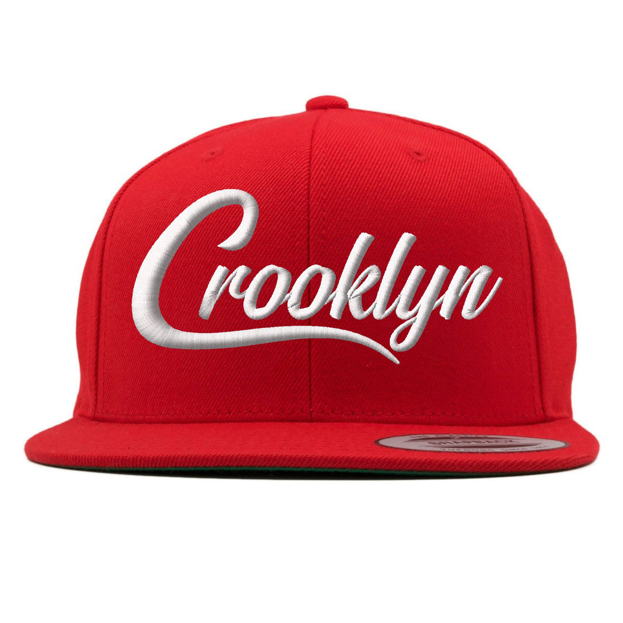 White University Red Pluses Snapback | Crooklyn, Red