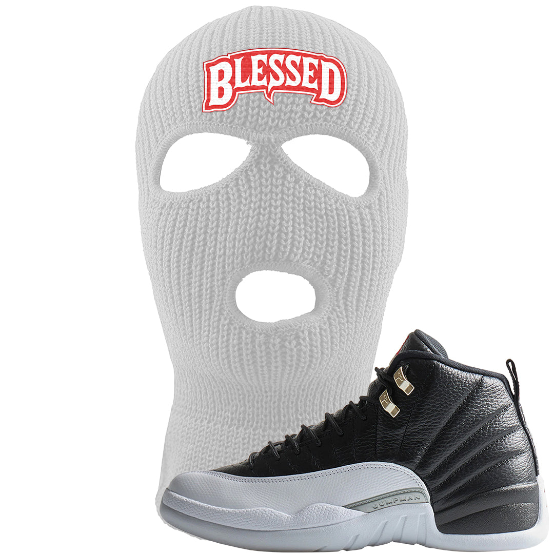 Playoff 12s Ski Mask | Blessed Arch, White