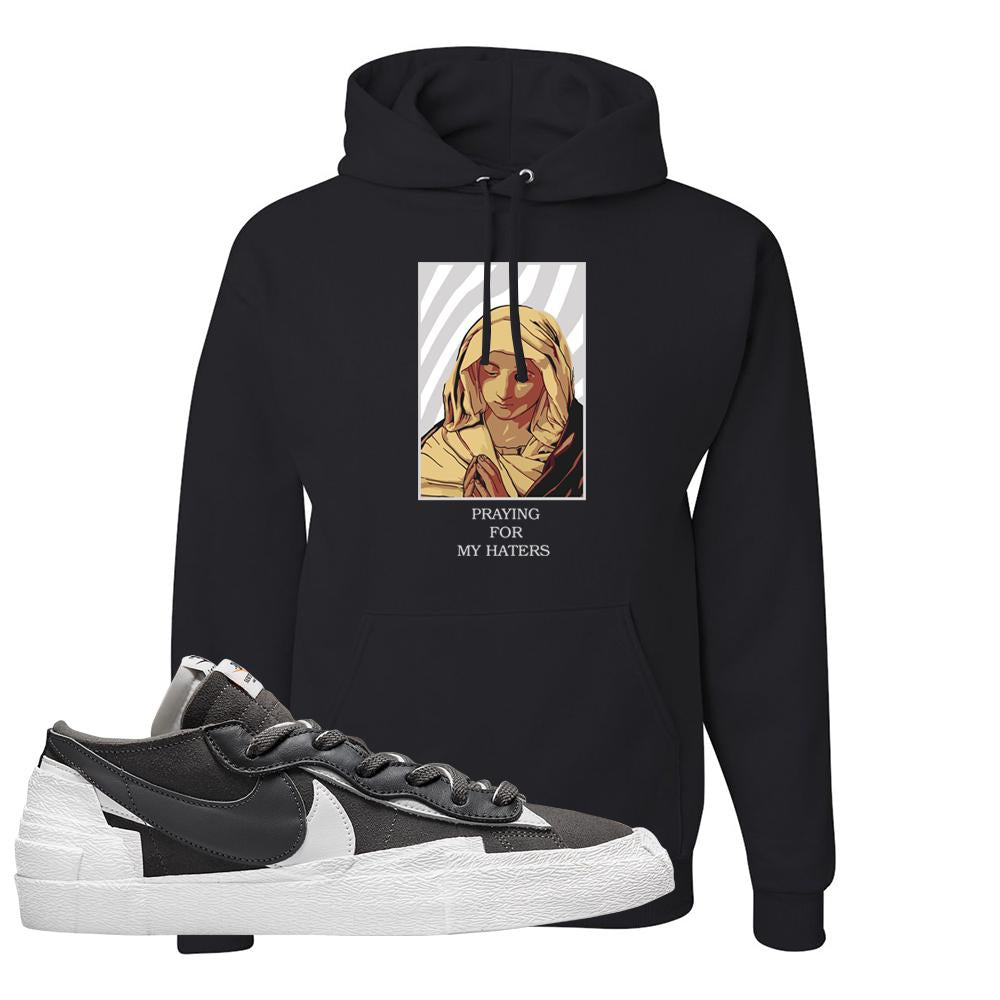 Iron Grey Low Blazers Hoodie | God Told Me, Black