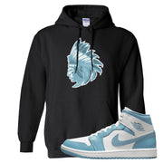 University Blue Mid 1s Hoodie | Indian Chief, Black