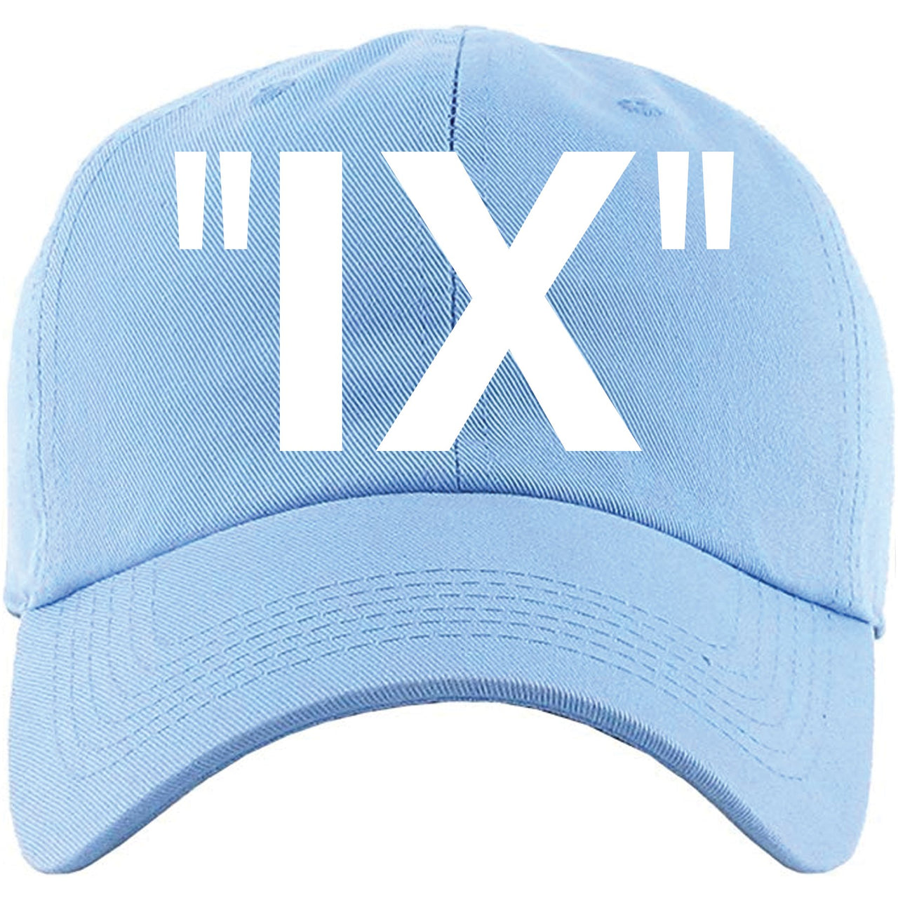 UNC All Star Pearl Blue 9s Dad Hat | IX, Light Blue