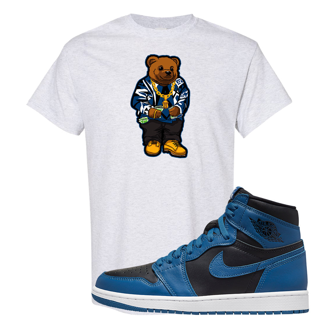 Dark Marina Blue 1s T Shirt | Sweater Bear, Ash