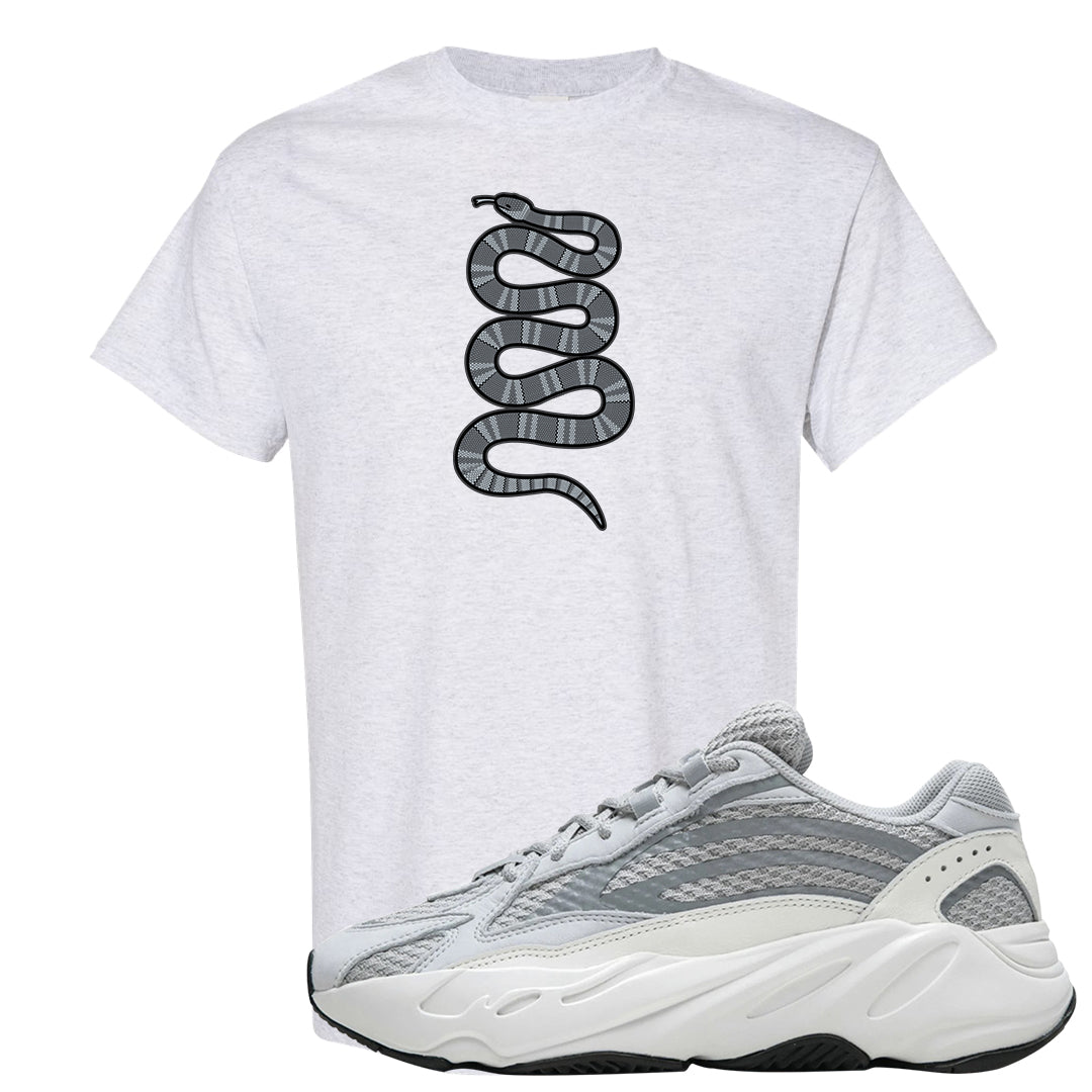 Static v2 700s T Shirt | Coiled Snake, Ash