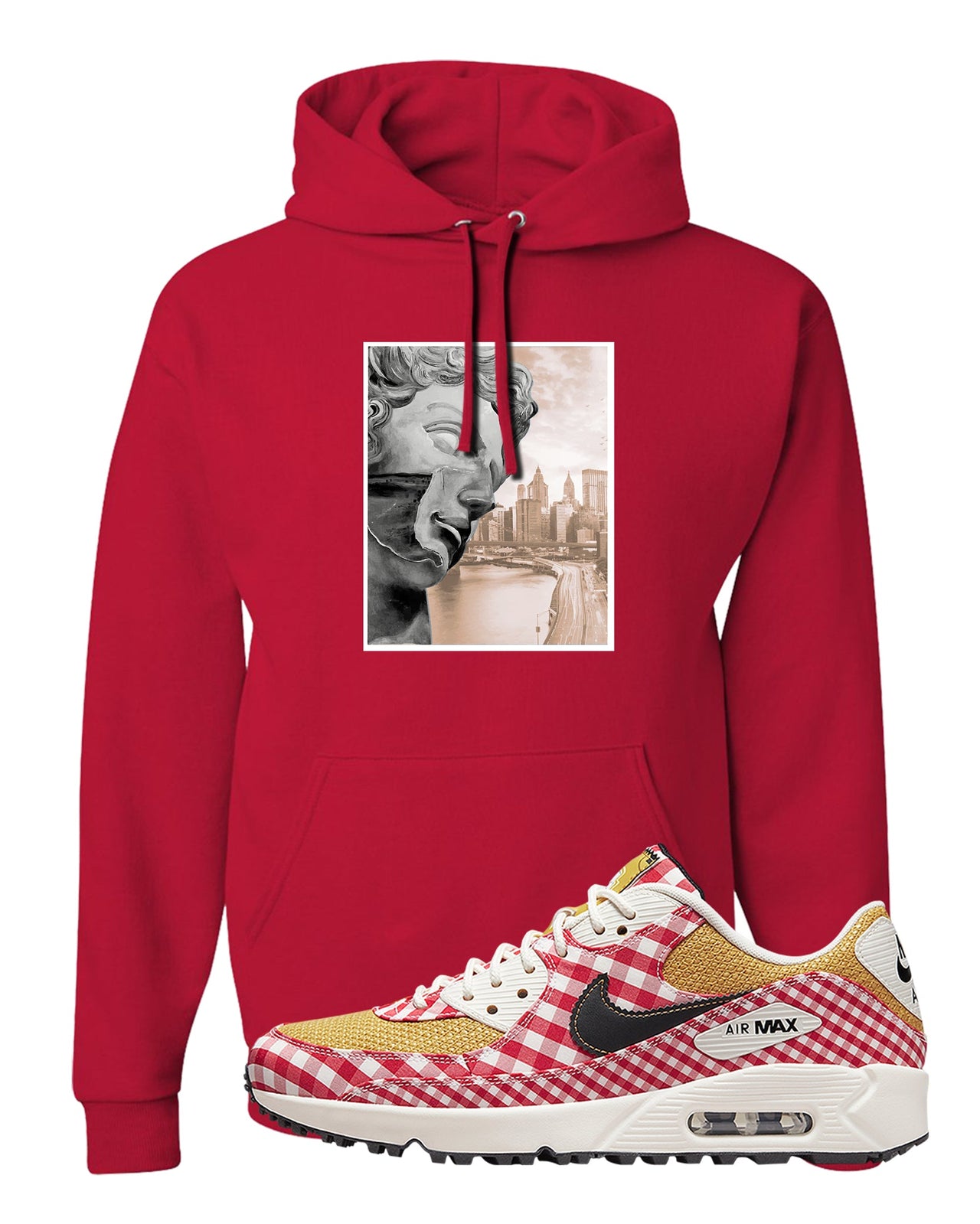 Picnic Golf 90s Hoodie | Miguel, Red