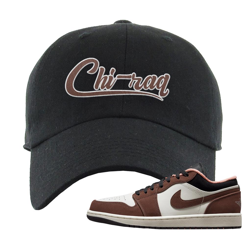 Mocha Low 1s Dad Hat | Chiraq, Black