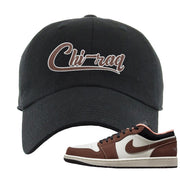 Mocha Low 1s Dad Hat | Chiraq, Black