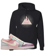 Air Jordan 1 Low Pastel Hoodie | All Seeing Eye, Black