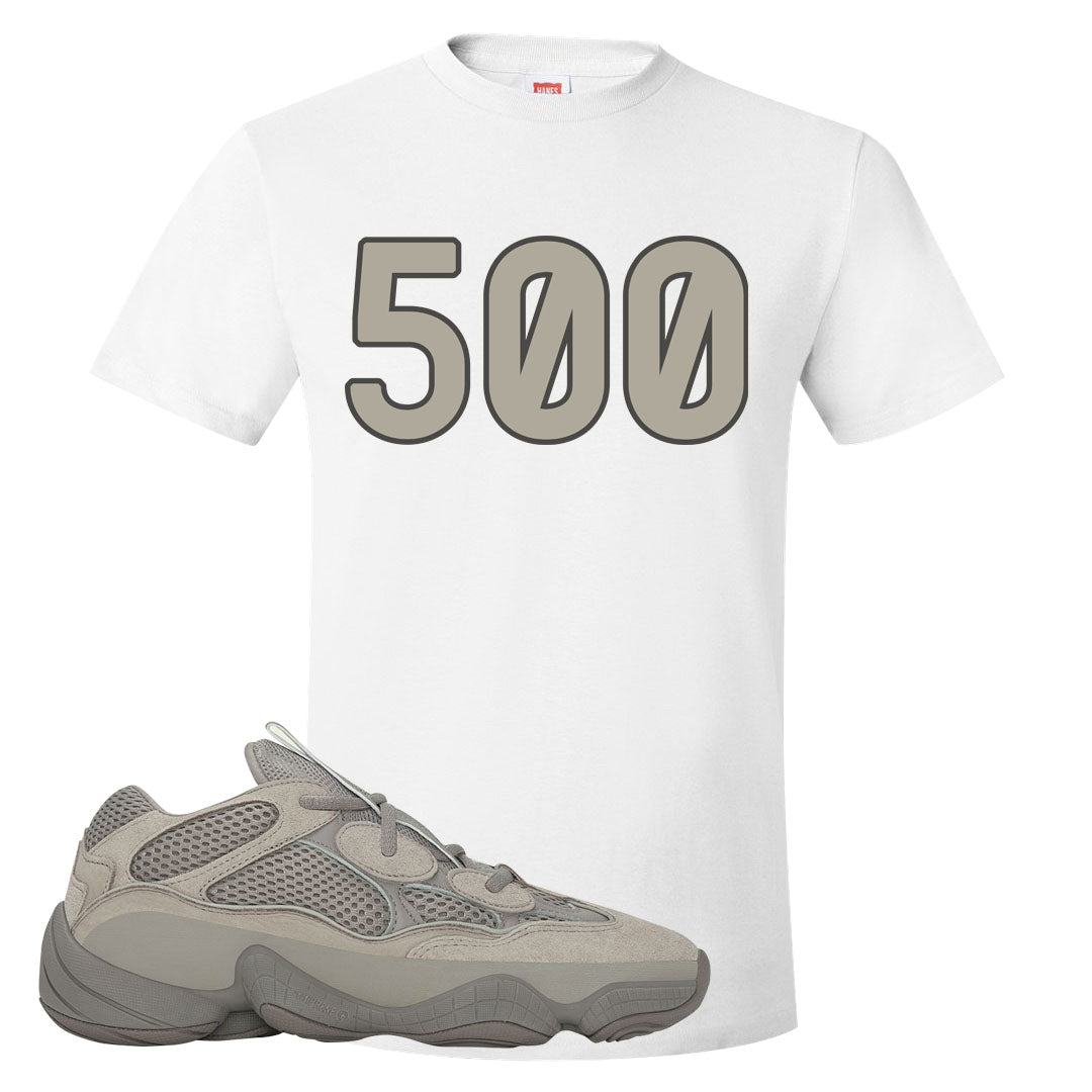 Ash Grey 500s T Shirt | 500, White