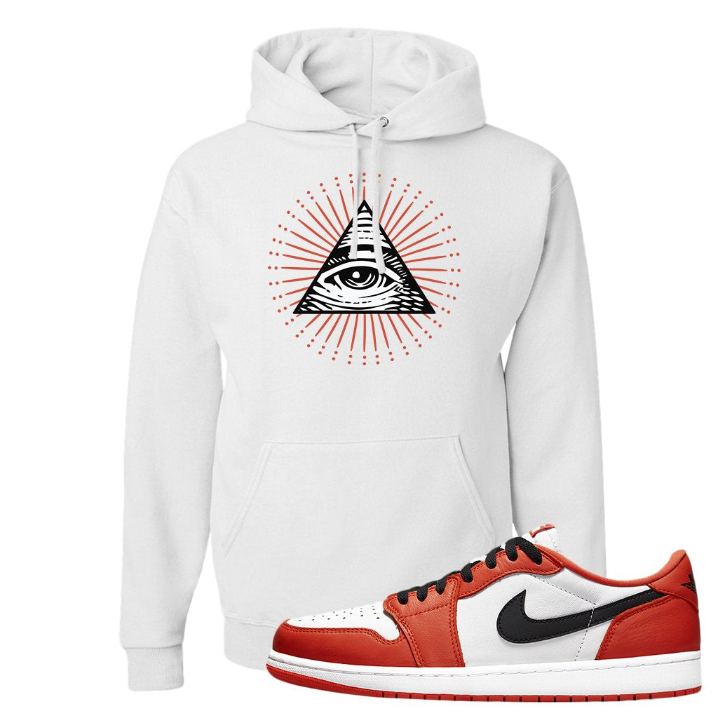 Starfish OG Low 1s Hoodie | All Seeing Eye, White