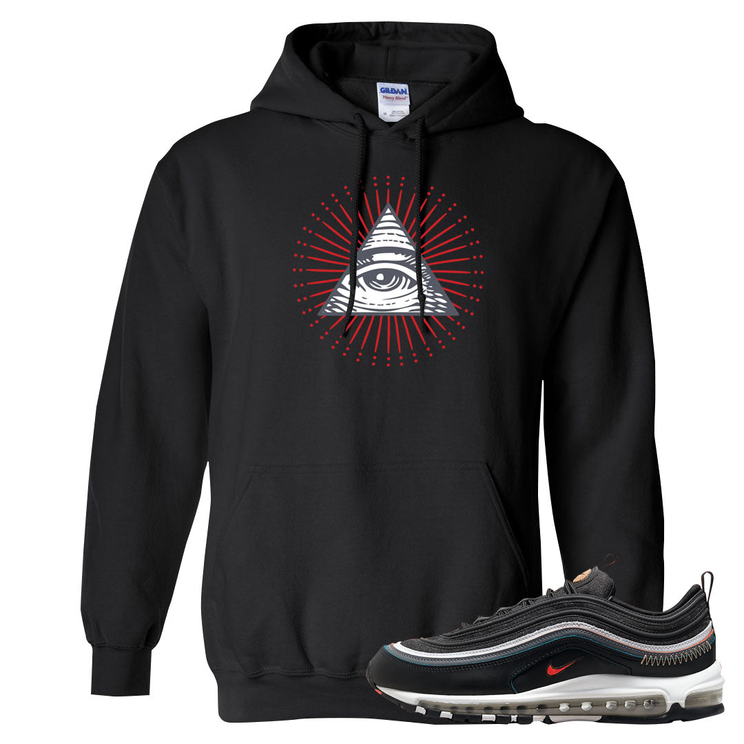 Alter and Reveal 97s Hoodie | All Seeing Eye, Black