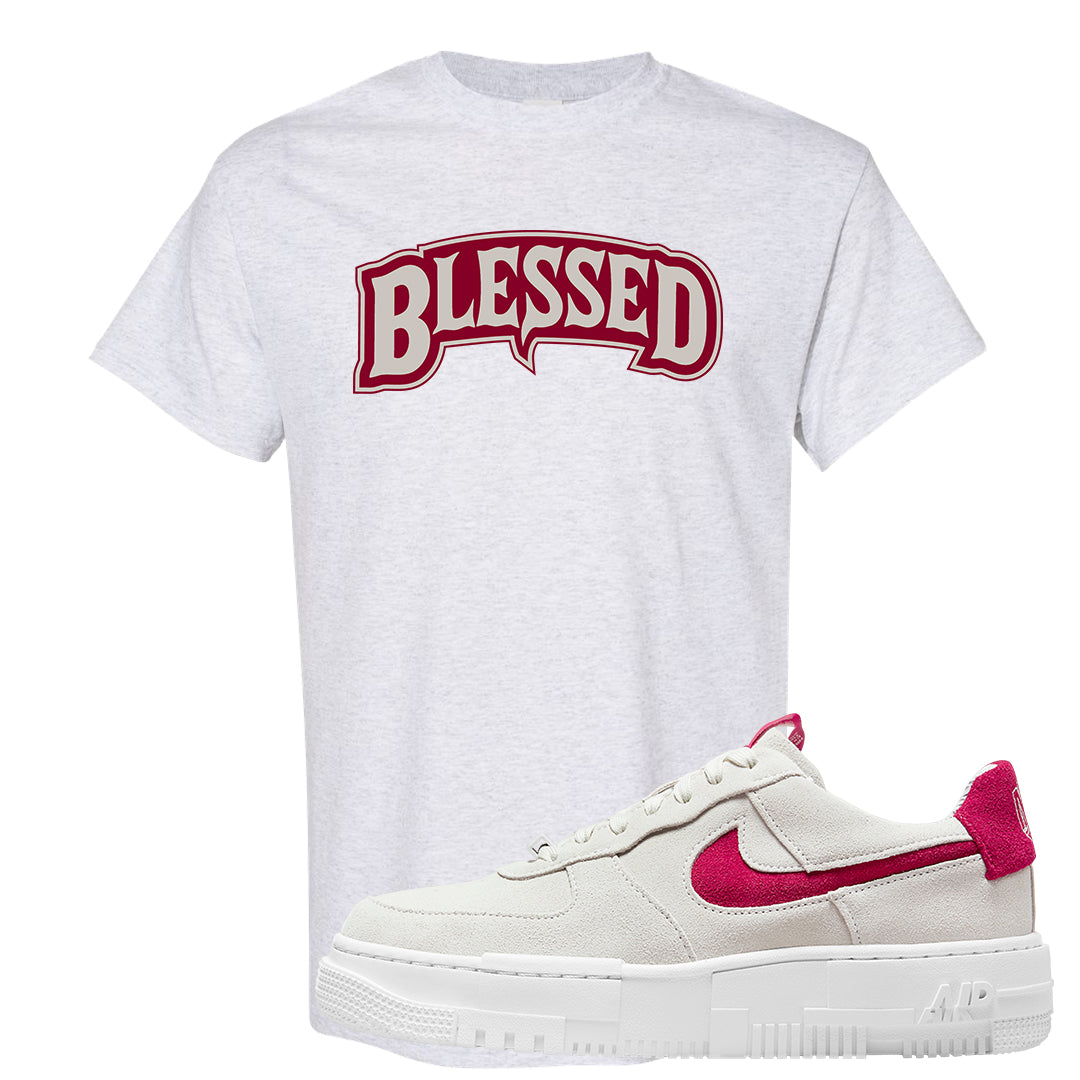 Mystic Hibiscus Pixel AF1s T Shirt | Blessed Arch, Ash