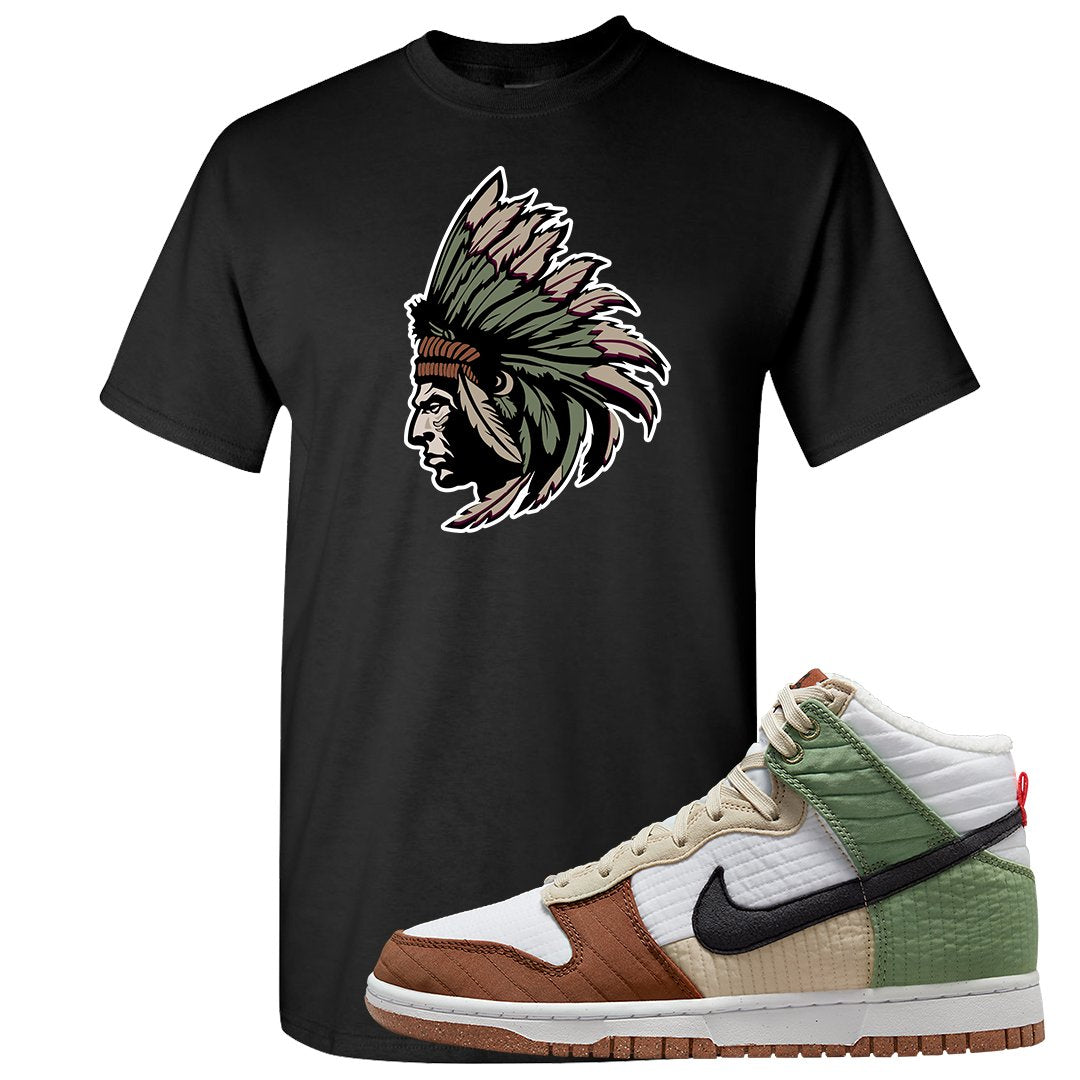 Toasty High Dunks T Shirt | Indian Chief, Black