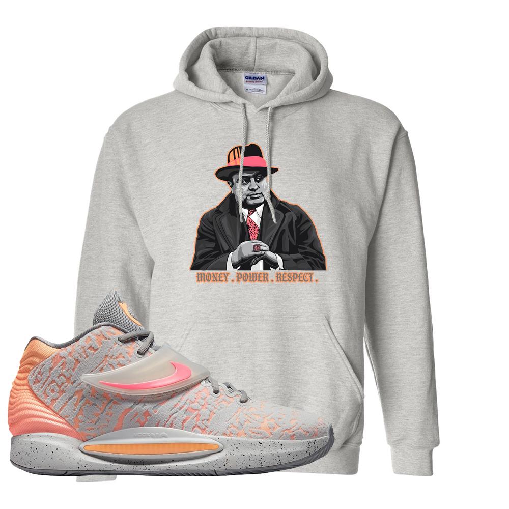 Sunset KD 14s Hoodie | Capone Illustration, Ash