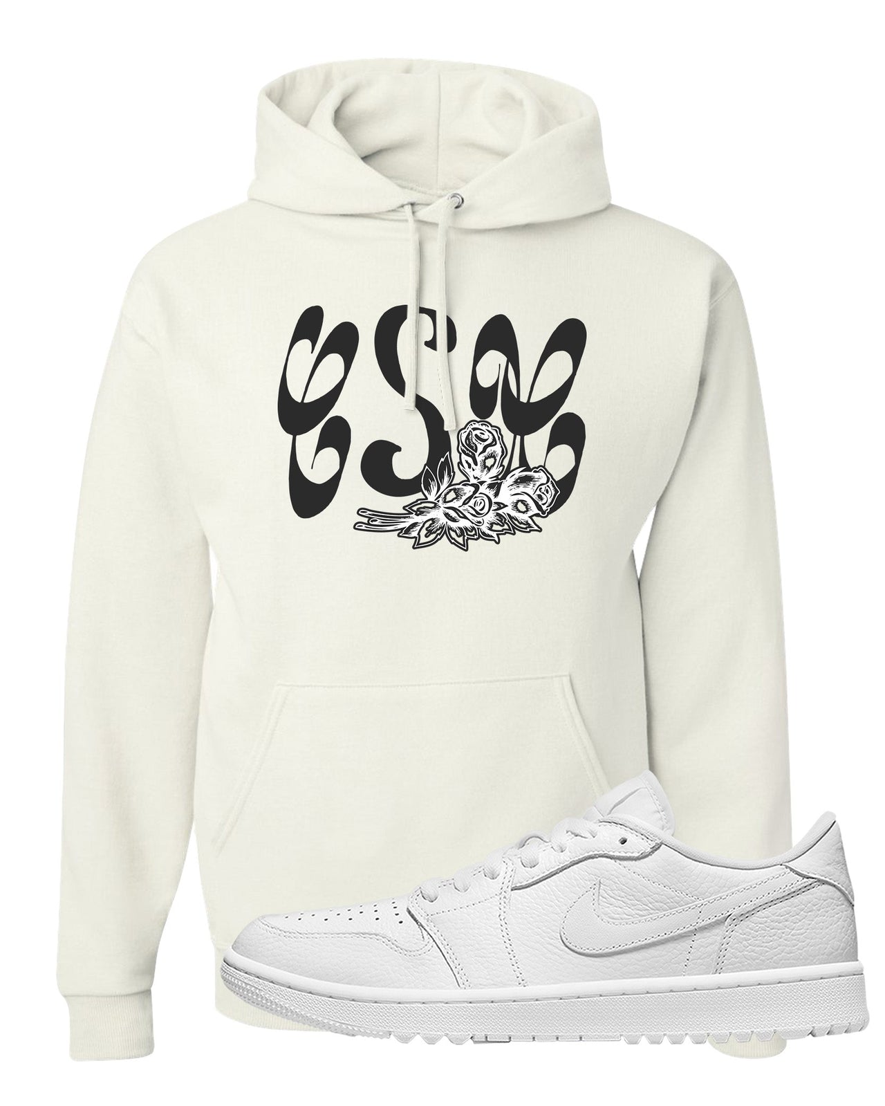 Triple White Golf Low 1s Hoodie | Certified Sneakerhead, White