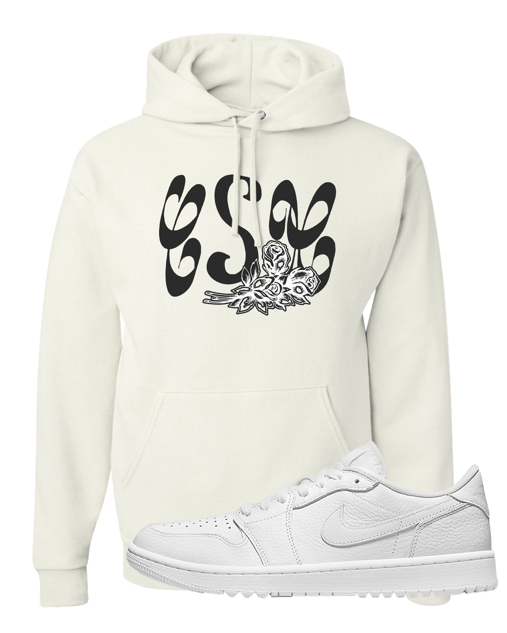 Triple White Golf Low 1s Hoodie | Certified Sneakerhead, White