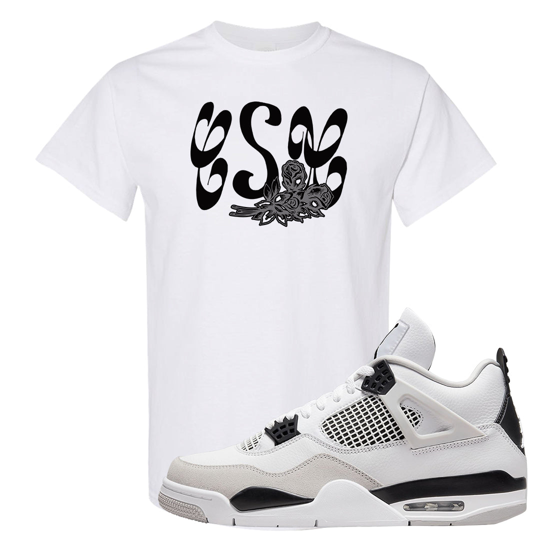 Military Black 4s T Shirt | Certified Sneakerhead, White