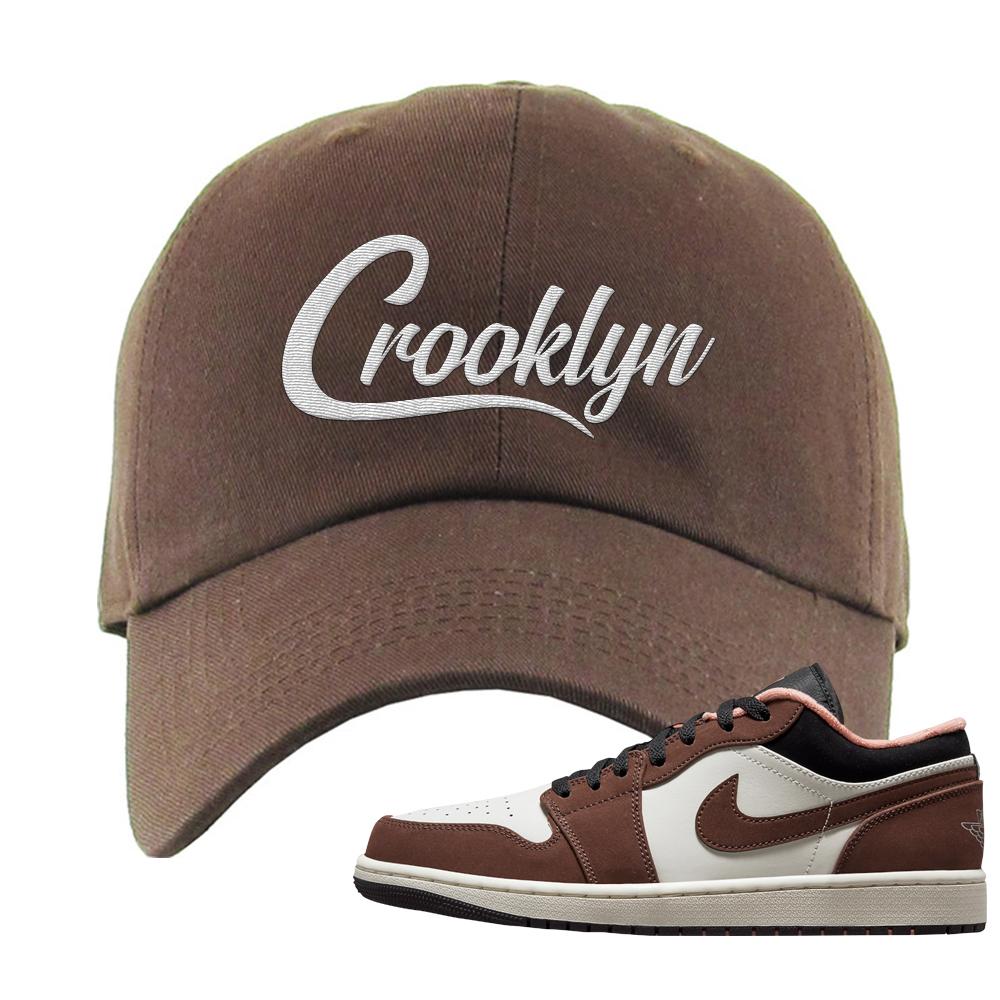 Mocha Low 1s Dad Hat | Crooklyn, Brown