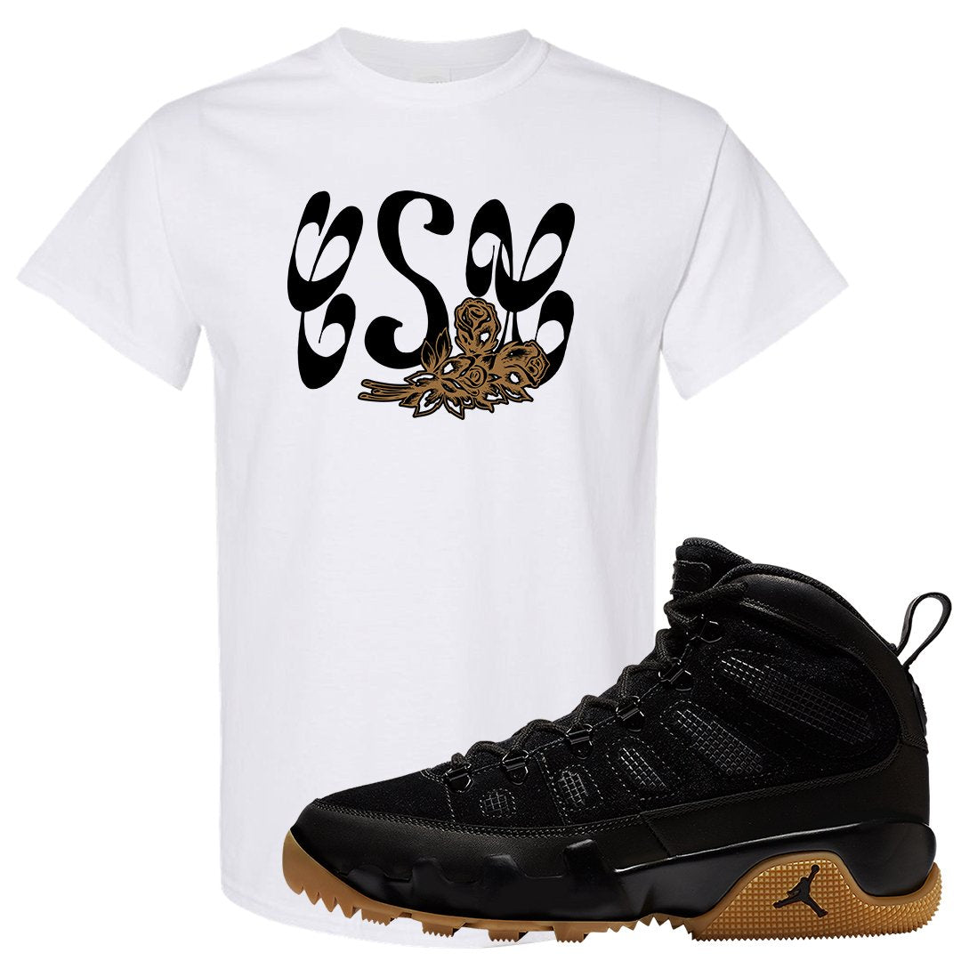 NRG Black Gum Boot 9s T Shirt | Certified Sneakerhead, White