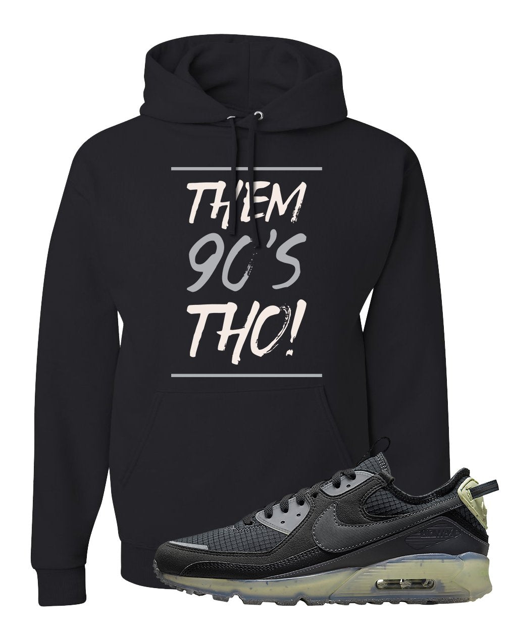 Terrascape Lime Ice 90s Hoodie | Them 90's Tho, Black