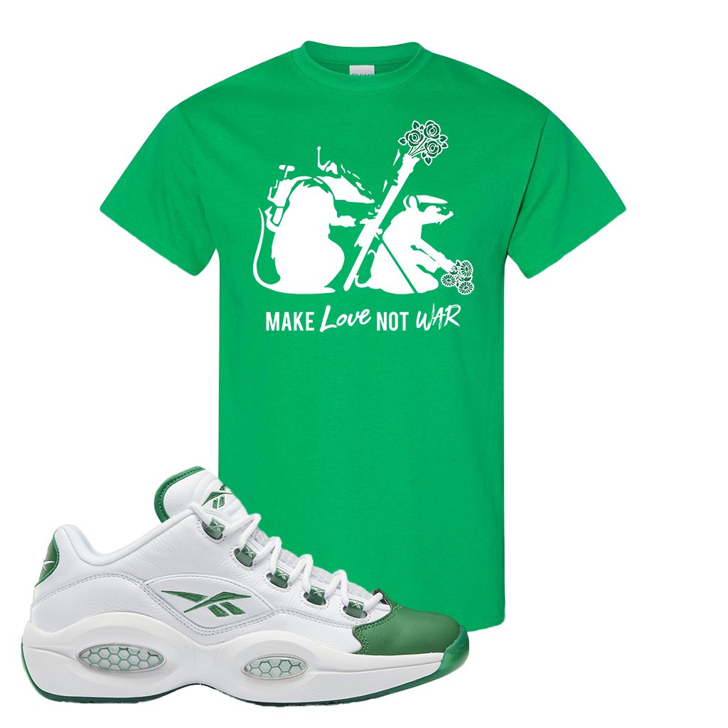 Question Low Green Toe T Shirt | Army Rats, Kelly Green