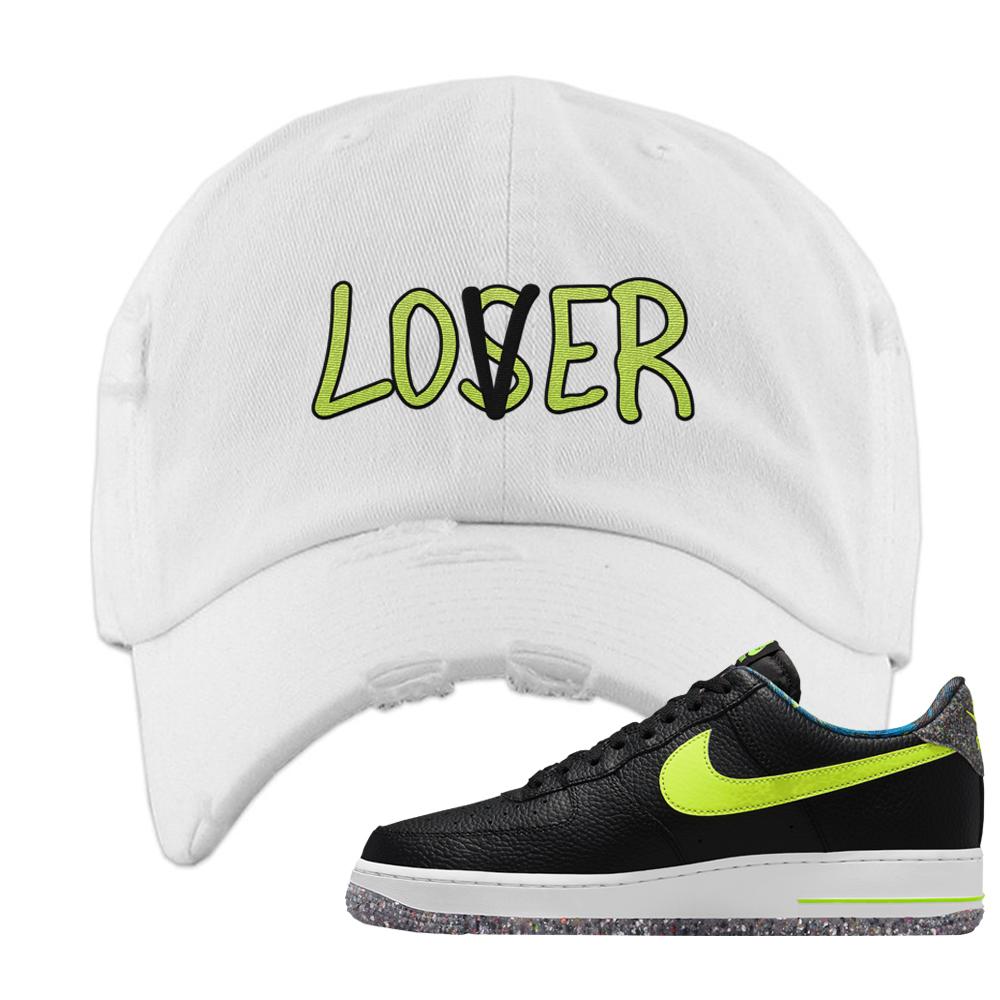 Air Force 1 Low Volt Grind Distressed Dad Hat | Lover, White