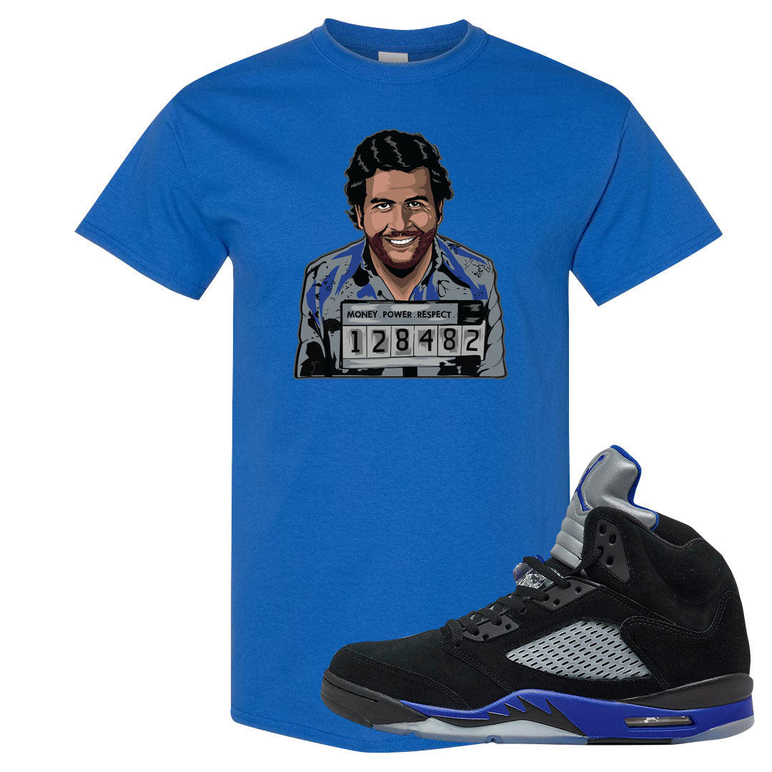 Racer Blue 5s T Shirt | Escobar Illustration, Royal