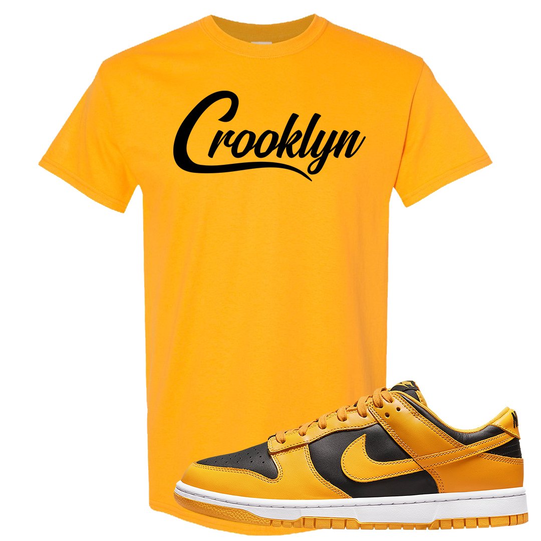 Goldenrod Low Dunks T Shirt | Crooklyn, Gold