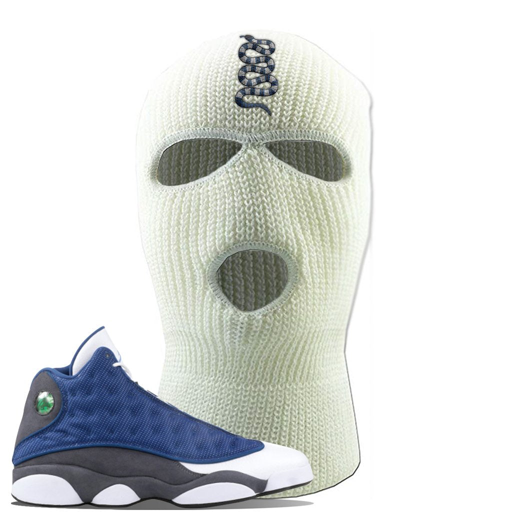 2020 Flint 13s Ski Mask | Coiled Snake, White