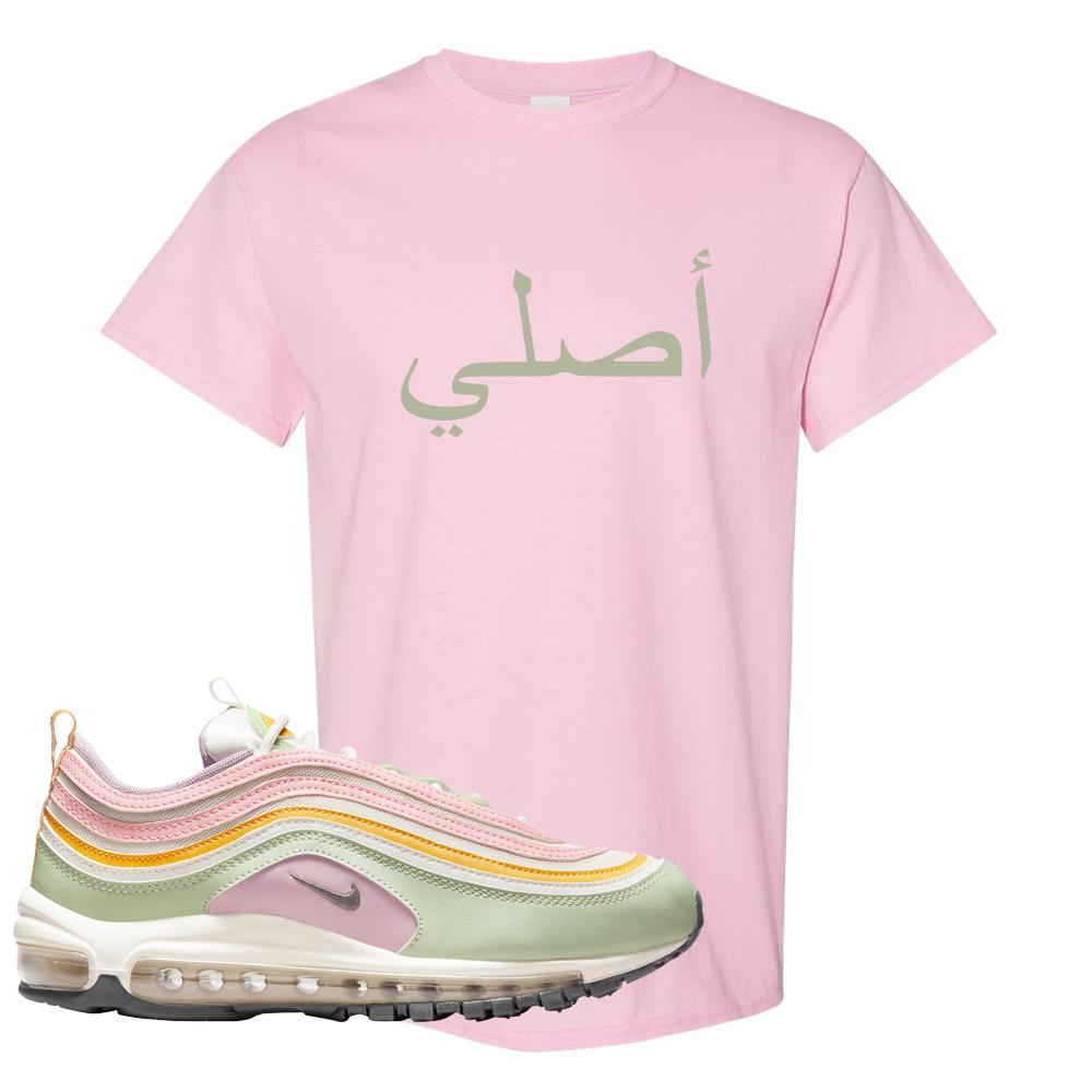 Pastel 97s T Shirt | Original Arabic, Light Pink